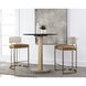 Larissa 34.5 inch Napa Cognac / Rhea Light Barley Counter Stool